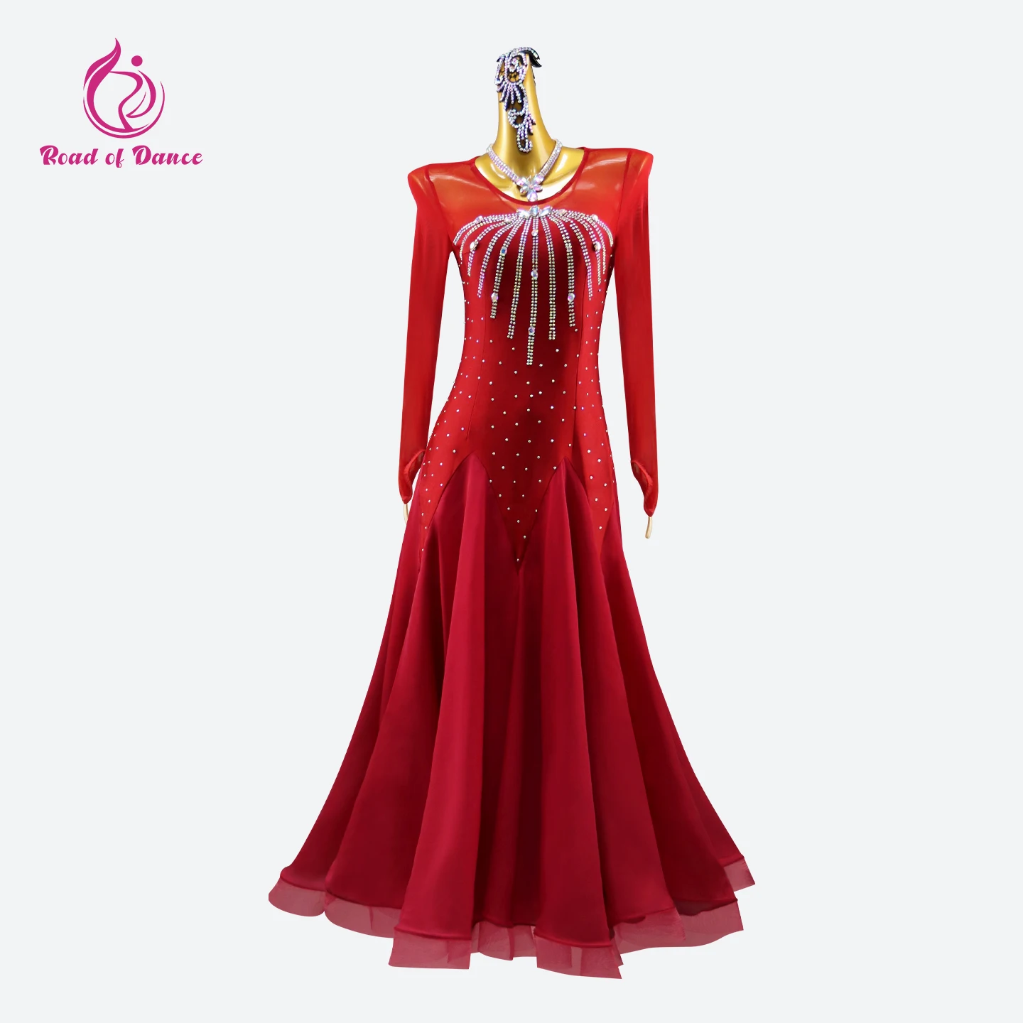 

Современный танцевальный костюм для вальса, вечернее платье для выступлений, танцевальный костюм для девочек, женский комплект одежды для вальсы, 2026, длинное платье для юниоров, для выступлений, свадебное