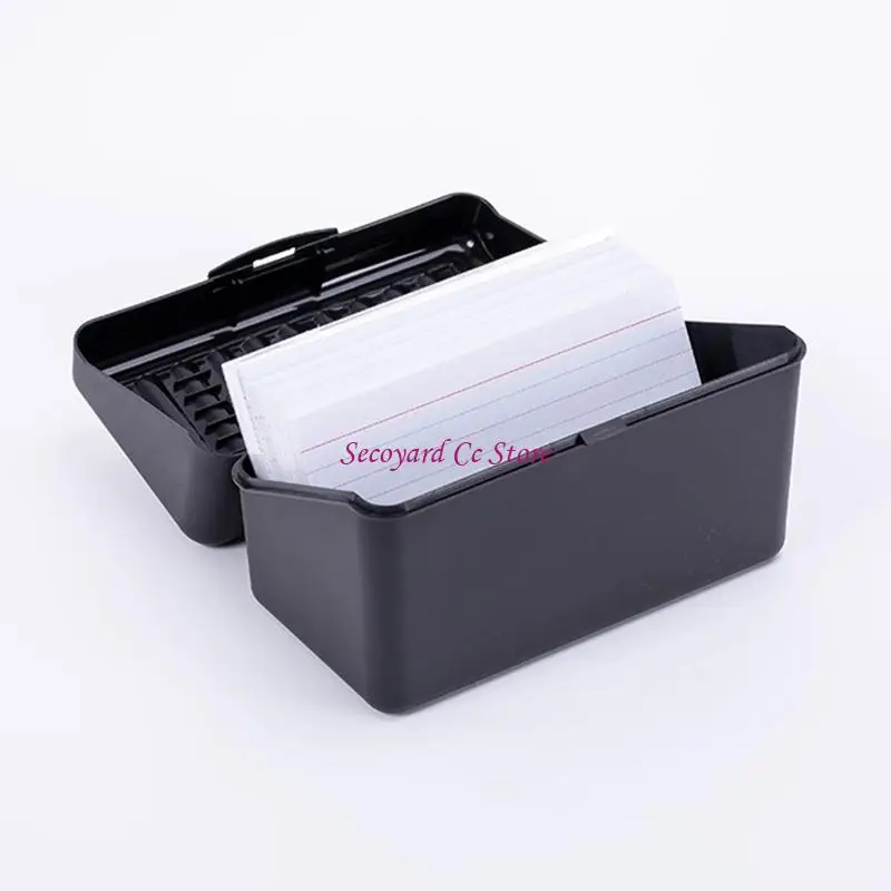 N3UC Large Capacity Name Card Holds Up 300 Business Cards Index Cards Plastic Desk for Case for Office