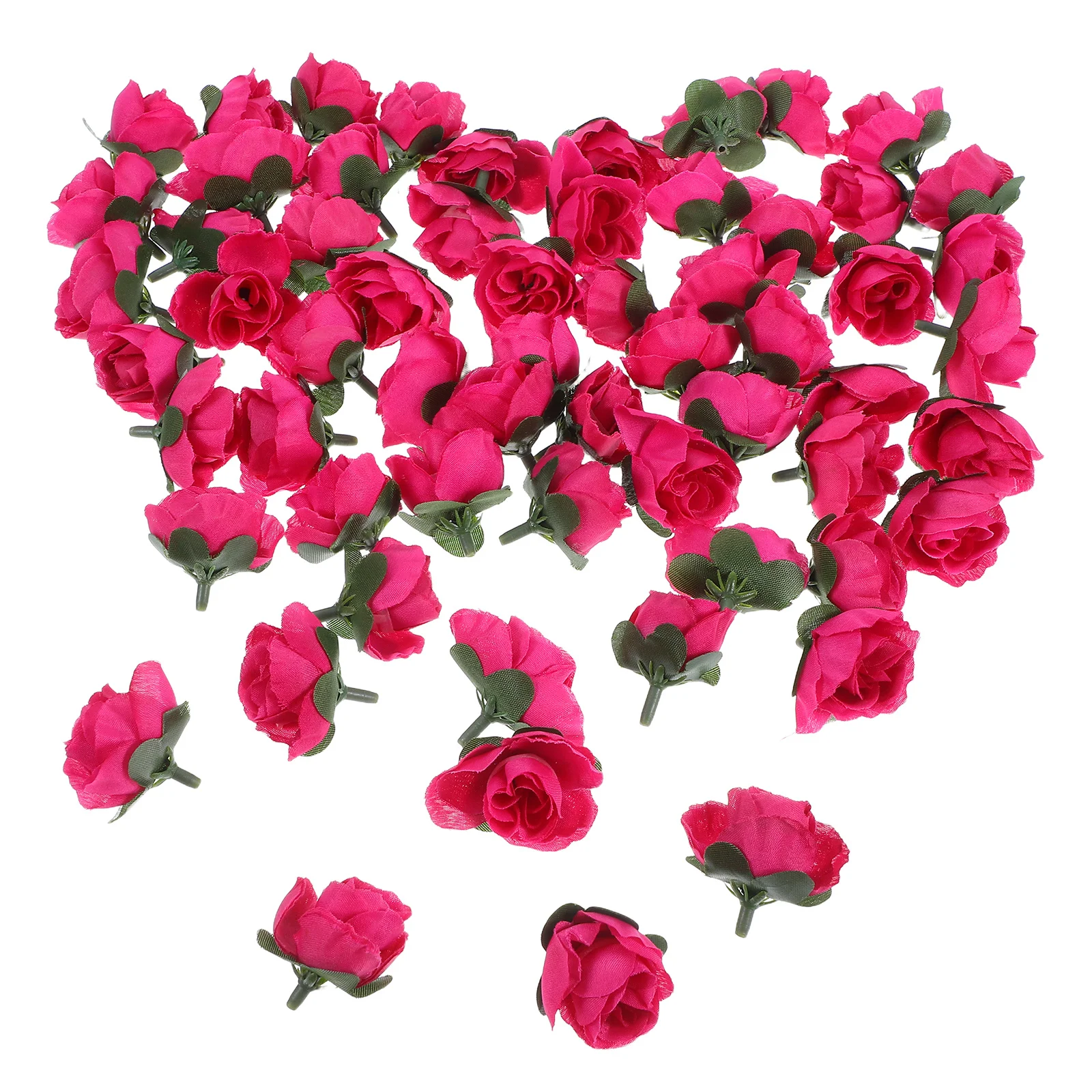 

60Pcs 3Cm Silk Rose Heads Artificial Unscented Realistic Roses for DIY Wedding Decoration Centerpiece Home Office Cafe Floral