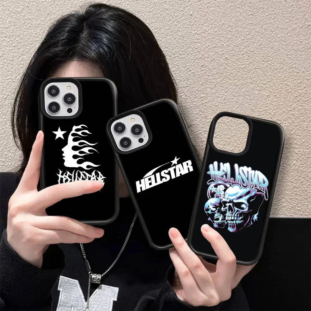 H-HELLSTAR-R Logo Phone Case For IPhone 17 16 Pro Max Air 13 12 Mini 14 15 Plus 11 PC+TPU Back Cover view 3