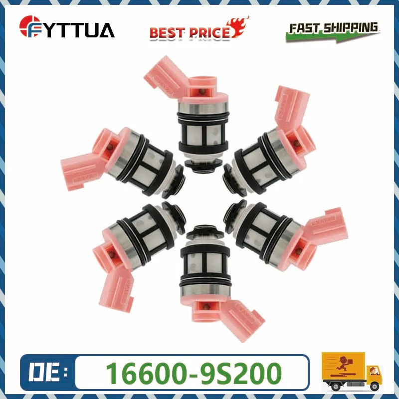 6 Inyectores de Combustible 16600-1B000 16600-9S200 para Nissan Quest Frontier Pathfinder Xterra 3.0L Infiniti QX4 3.3L 1996-2004