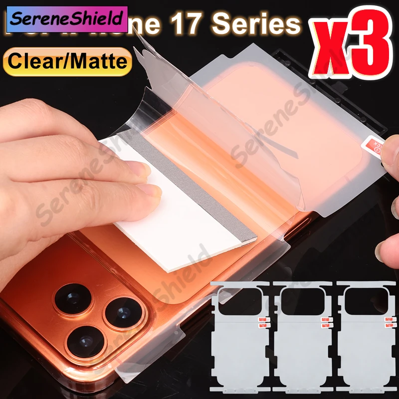 

For iPhone 17 Pro Max Air 17Pro 17PM 17Air HD Side Frame Back Full Coverage Protective Film For iPhone17 Border Hydrogel Film