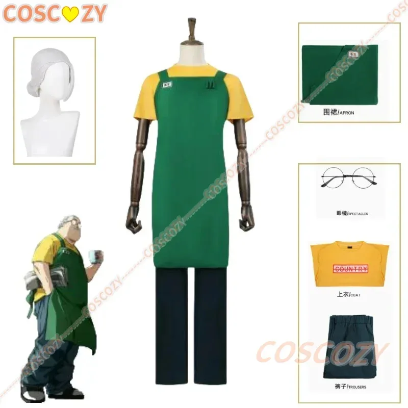 

Anime Sakamoto Days Sakamoto Taro Cosplay Costume Apron Wig Glasses Sakamoto Taro Suit Halloween Party Uniform for Women Man