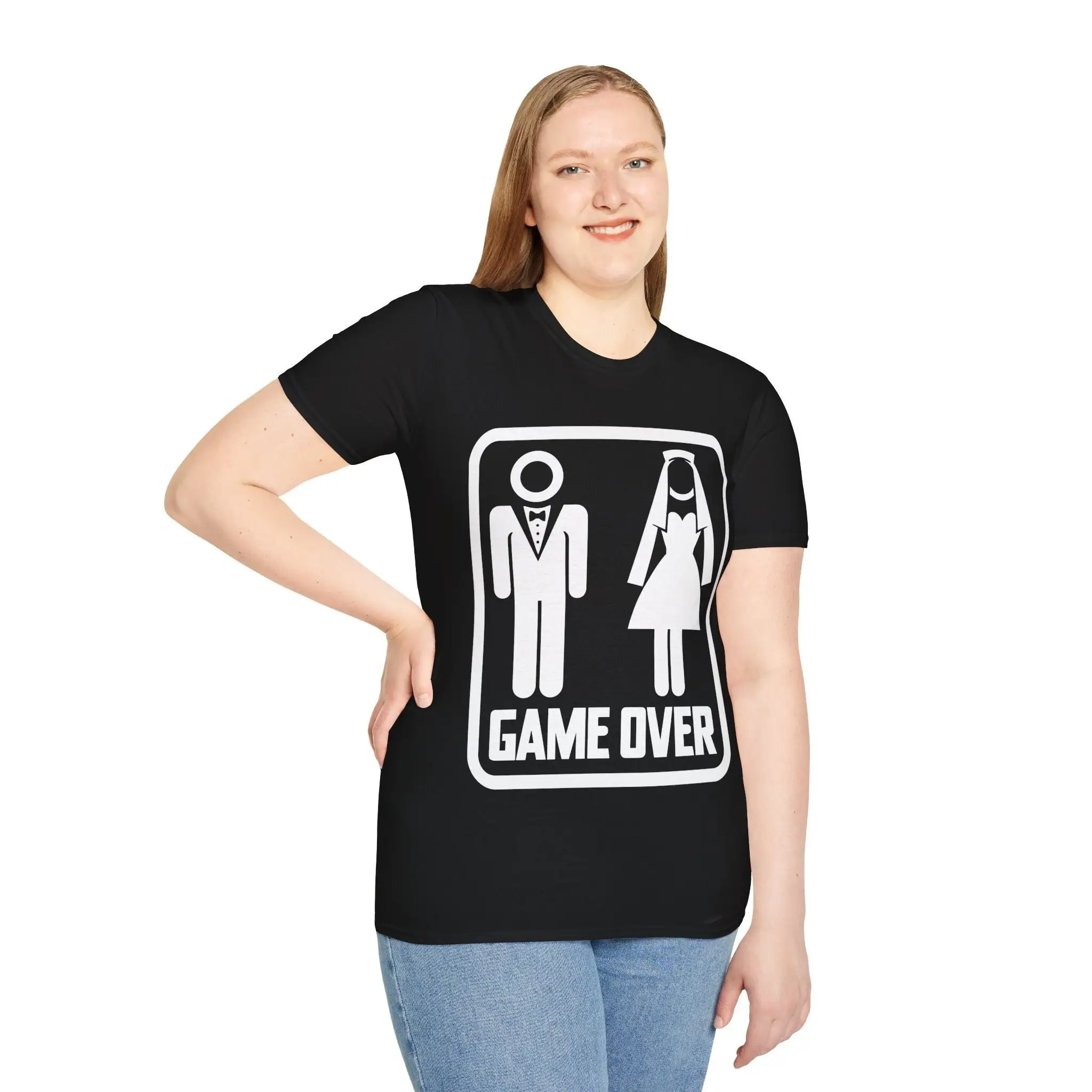 Funny Bachelor Party Game Over Sign Wedding Humor T Shirt