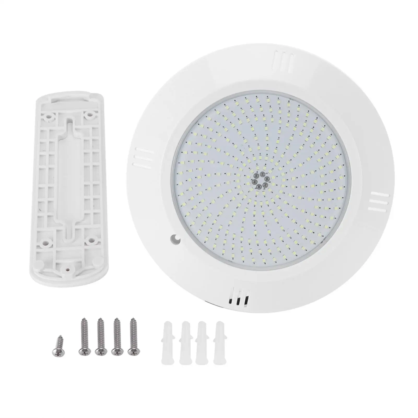 ไฟสระว่ายน้ำ252LED สีขาวกันน้ำ IP68 18W โคมไฟสำหรับใช้กลางแจ้ง AC12V