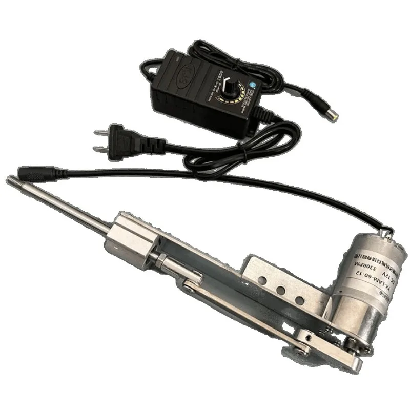 

Linear reciprocating and telescopic motion, adjustable angle without speed