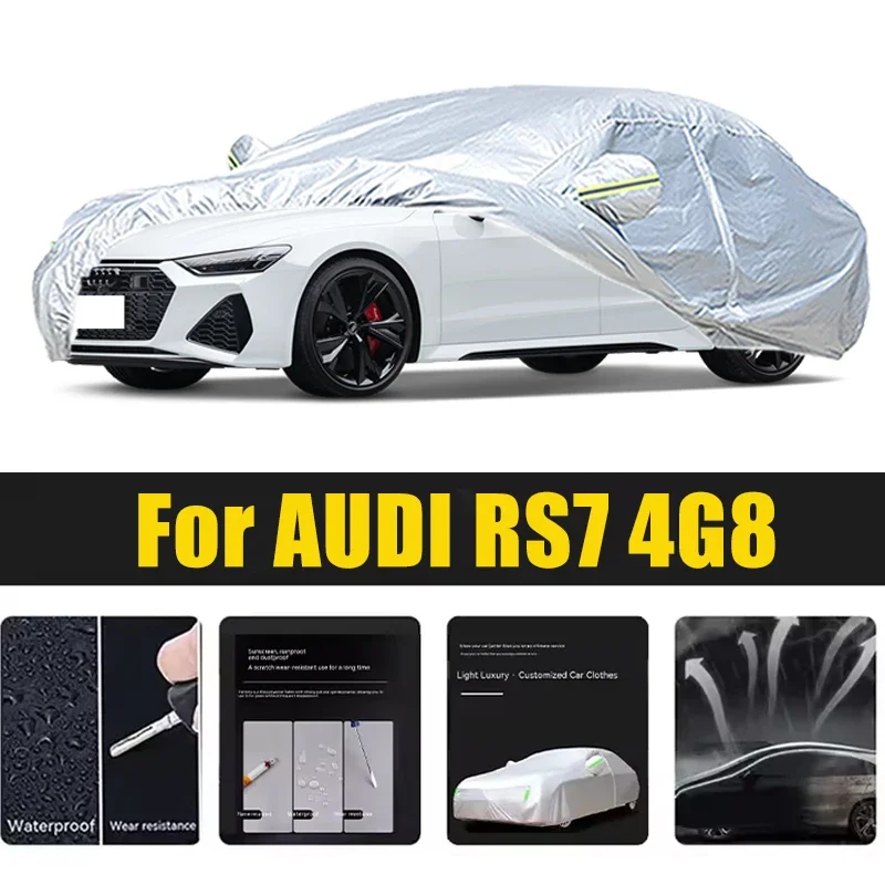 

For AUDI RS7 4G8 Car Cover Outdoor Protection Covers Snow Sunshade Waterproof Dustproof Exterior UV Car Accessories Auto