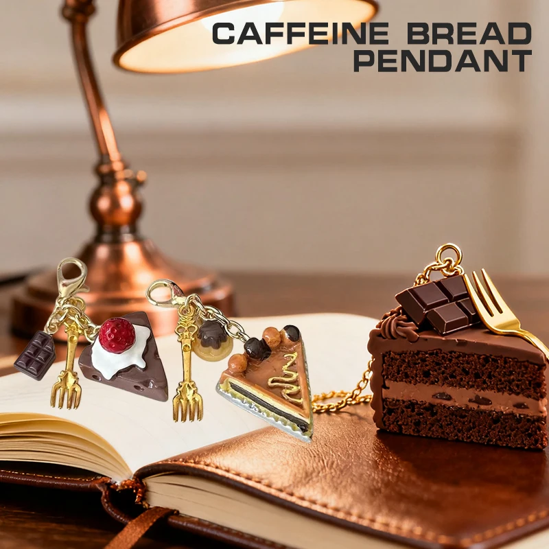 فريد دونات الخبز القهوة سحر الهاتف الإبداعية الفاخرة حزام الهاتف لطيف مقلد الغذاء قلادة حقيبة سلسلة مفاتيح ملحقات الهاتف