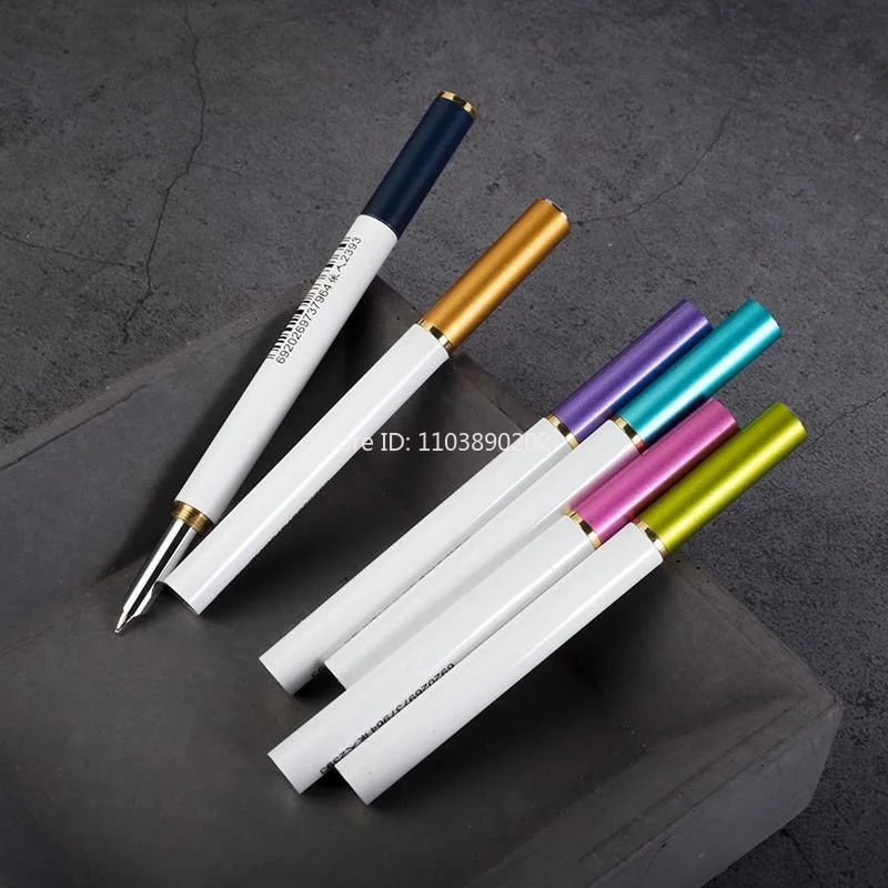 Portable Fun Beautiful Mini Pocket Cigarette 0.5mm Fountain Pen Smooth Business Writing Gift Creative Pen Absorb Ink