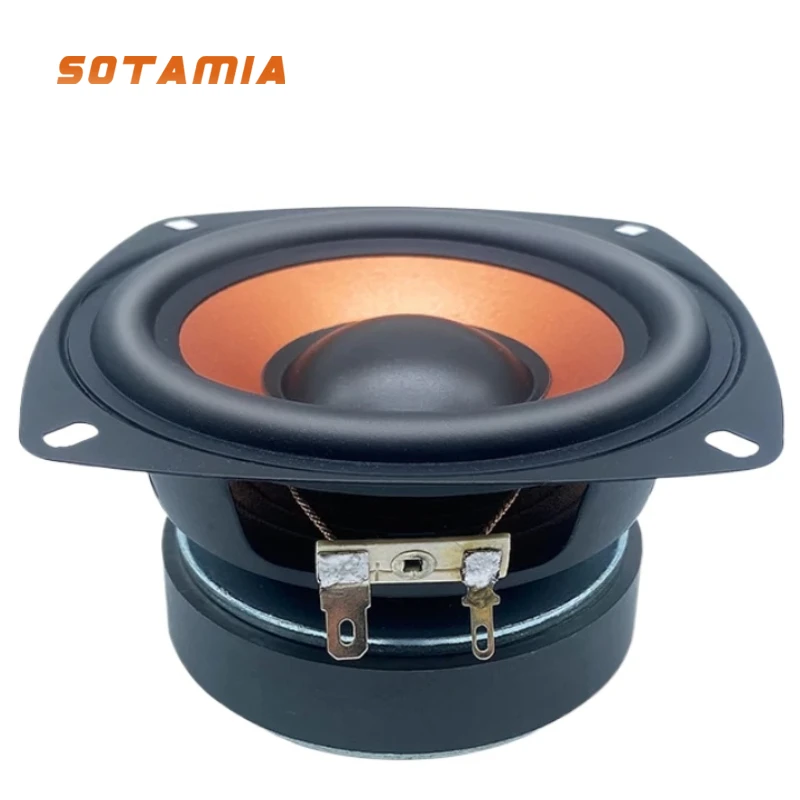 SOTAMIA 1Pcs 4 Inch Subwoofer Speaker Home Audio 4 Ohm 8 Ohm 30W HIFI Music Bluetooth Speakers Bass Sound Theater Loudspeaker