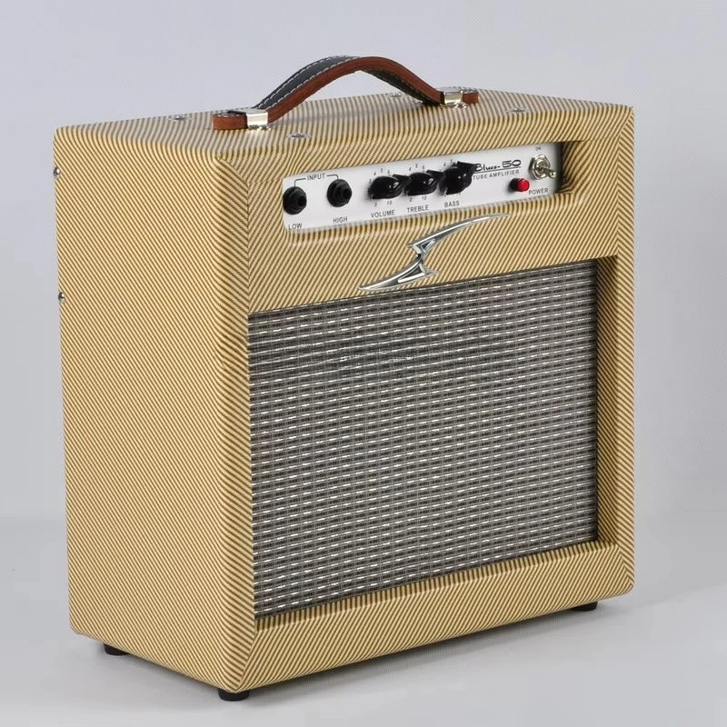 5W Vacuum Tube Guitar Amplifier with Clean and Overdrive Dual Channels, Compact Tube Amp for Home Learning and Studio Recording