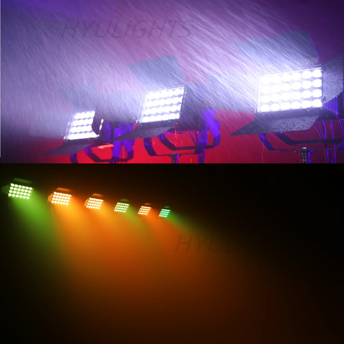 Imagem -06 - Nova Chegada Wall Wash Led Light com Portas de Celeiro Ip65 Decoração Disco Rgbwa uv 6in dj Strobe Efeitos de Palco 24x18w