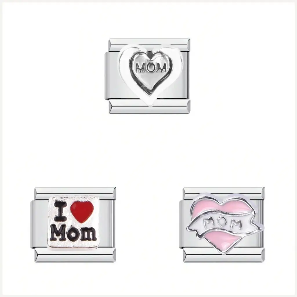 

Stylish Heart Letter Components Jewelry Accessories For Customizable Bracelets