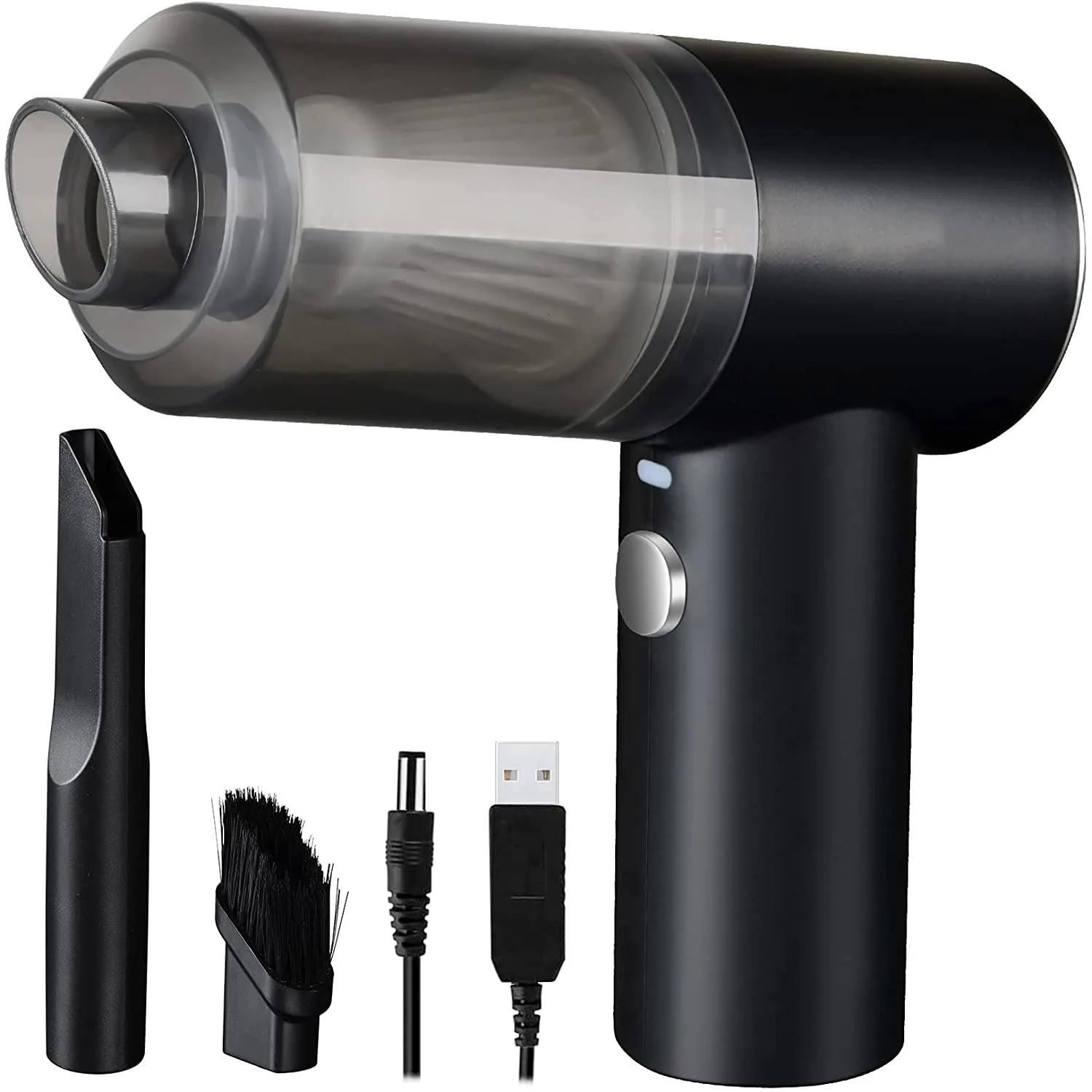 

Handheld Vacuum Cleaner Cordless Portable Desktop Vacuum Pet Hair Vacuum USB Charging Car Vacuum Cleaner with LED Light