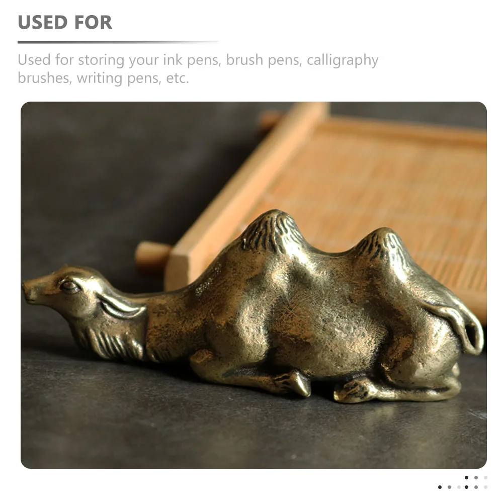 Messing Rest Premium Handwerkskunst Anti-Rutsch-Design für Kalligraphie Pinsel Stiftständer Kupfer Kamel Pinsel Stiftständer