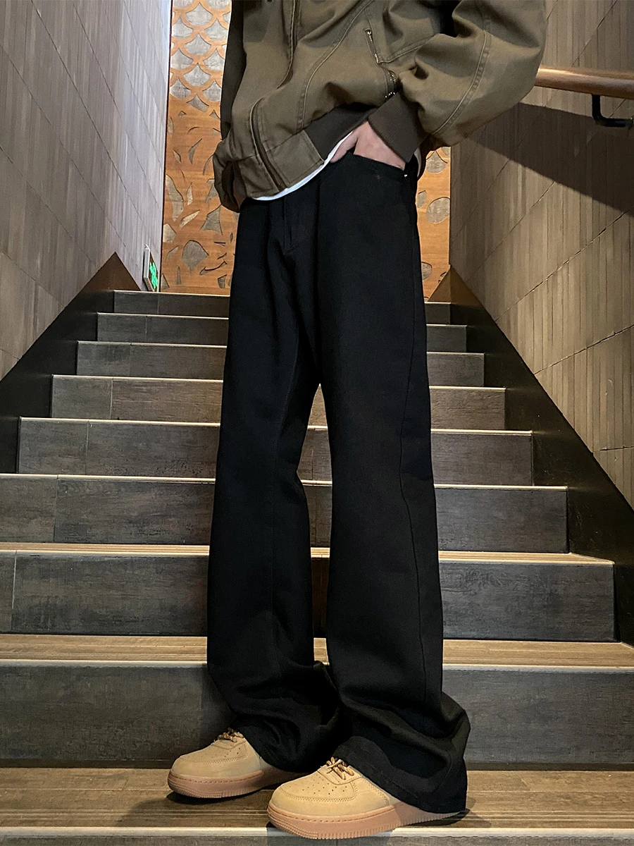 

Bla Bootcut Jeans Men's Slim Fit American Sle Straight Leg Wear Resistant Cotton Polyester Blend Spring Autumn Wear