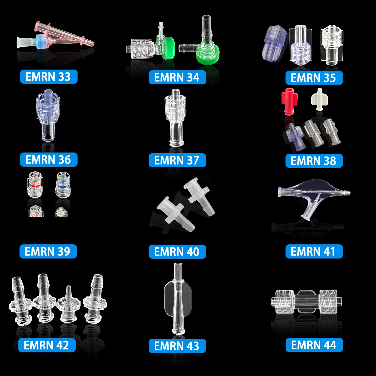 Luer Lock Connector with Female, Male, 2-Female, High Pressure,  Cement Male Female, Conduit Y, Barbed, Rotating, 4-Way,200pcs