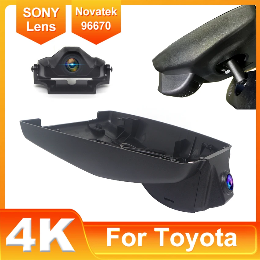 For Toyota Sienna XSE hybrid 2021 2022 2023 2024 Dash Cam Recorder Front and Rear Wifi Car DVR Camera for Sienna Plug and Play