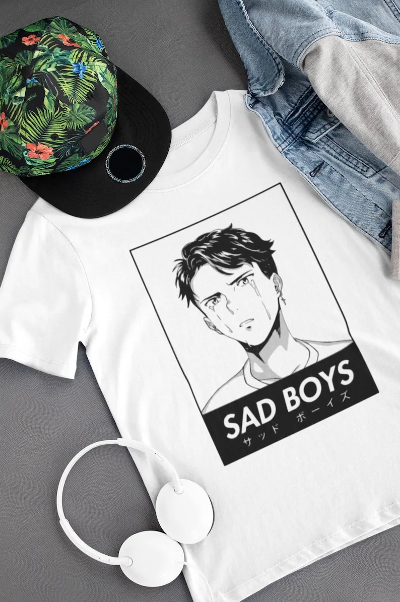 

Sad Boys Club Shirt, Anime Aesthetic Sweatshirt, Goth Hoodie, Gothic, Sad, Black, Anime Streetwear, Japanese Shirt, Anime Gift,