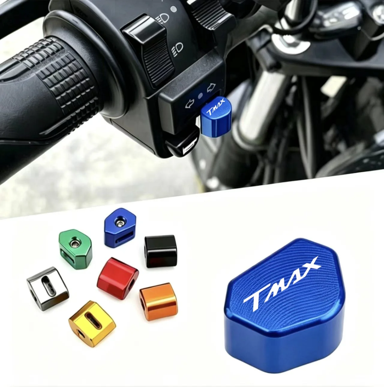 Latest Motorcycle Steering Signal Button Front Lamp Switch Compatible with YAMAHA TMAX Series Models