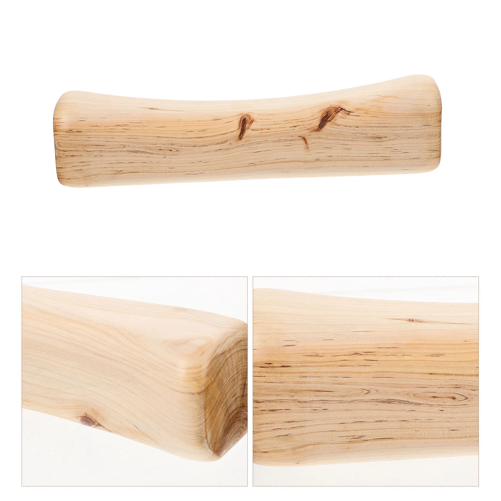 

Гладкая деревянная подушка для шеи, поддержка плеч, релаксационный массаж, подушка для сауны, принадлежности для паровой комнаты, принадлежности для паровой комнаты