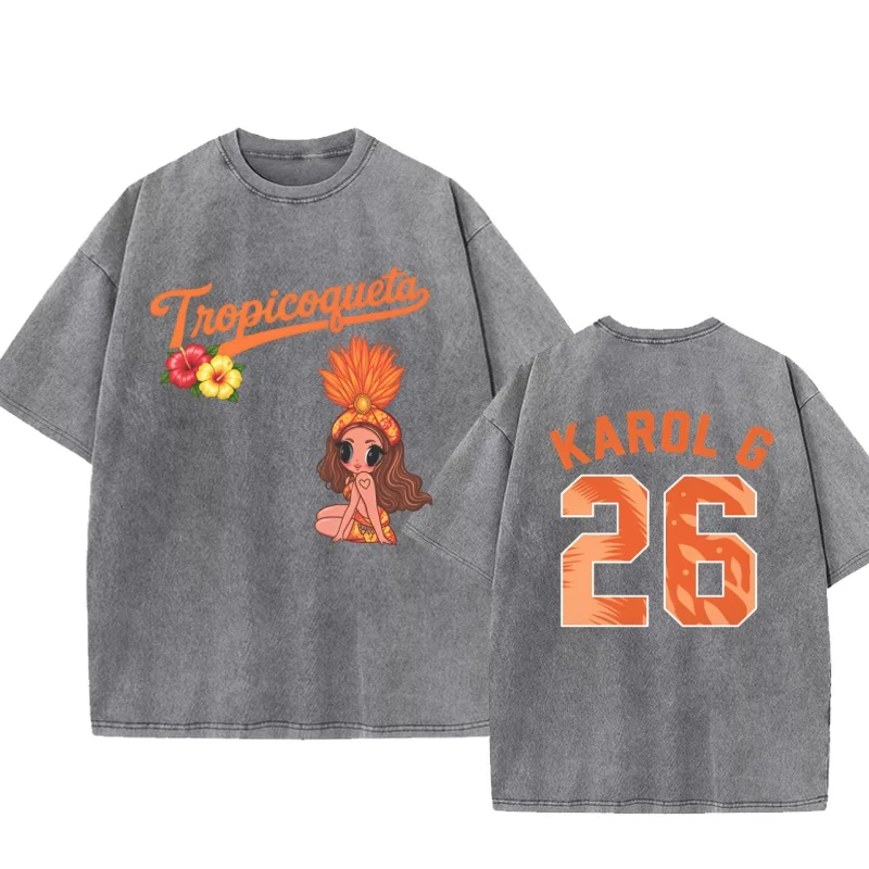 Latin Music Tour T-shirt Man Woman Vintage Cotton Short Sleeve Round Neck T Shirt Casual Printed Graphic T Shirts Oversized