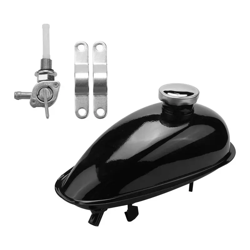 Latest 2L Motorized Bike Motorcycle Fuel Tank Fit For 49Cc 50Cc 60Cc 66Cc 80Cc Engine Motorized Bike Motorcycle Fuel Gas Tank