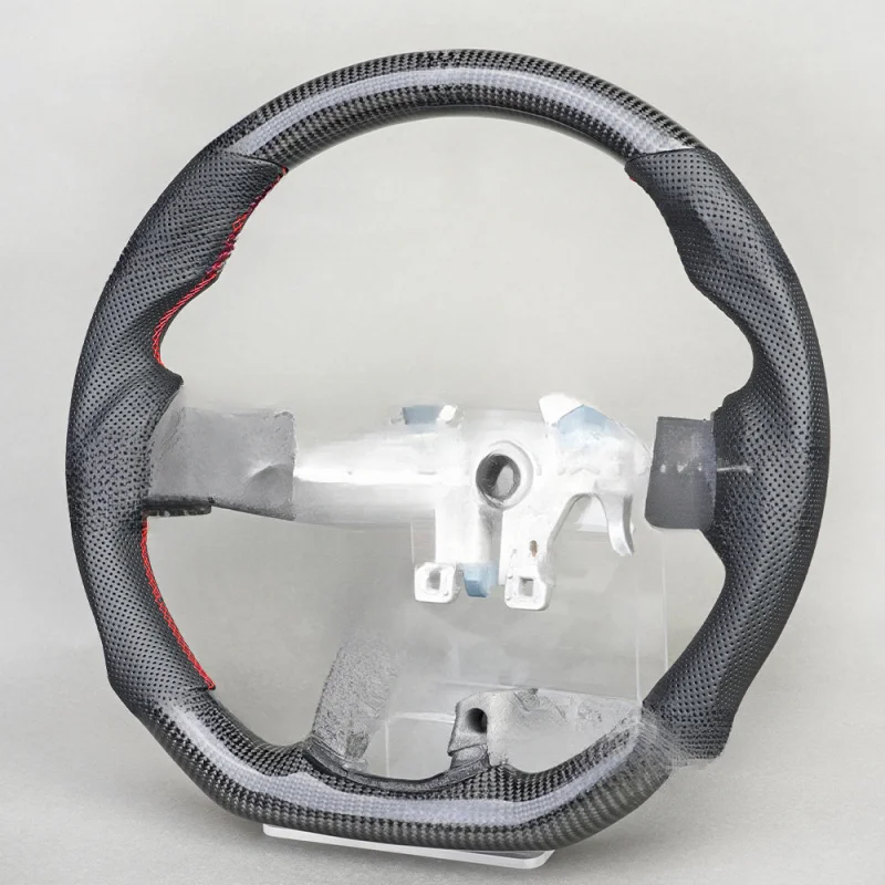 For Dodge Ram (2012-2013) Off-Road Carbon Fiber Steering Wheel with Titanium Trim