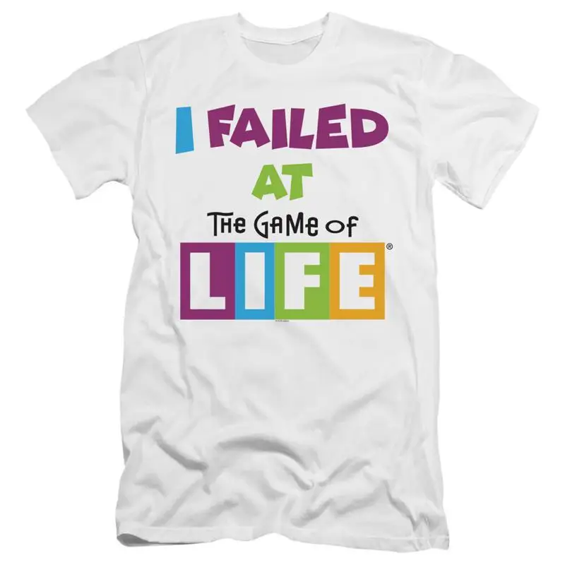 

The Game Of Life Slim Fit T Shirt I Failed White