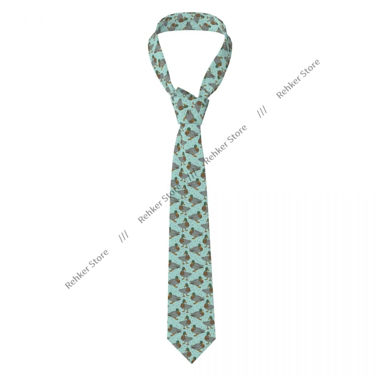 Mens Tie Classic Skinny Wild Ducks Neckties Narrow Collar Slim Casual Tie Gift