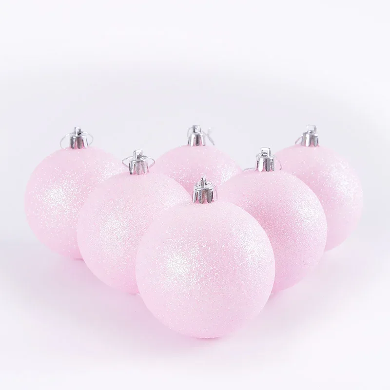 sticky powder ball decoration 6cm / 7cm / 8cm Christmas ball electroplating  decoration