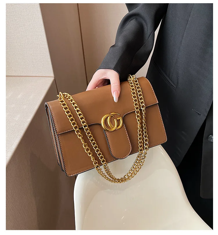 

Minimalist Chain Crossbody Bag for Women, Elegant Shoulder Tote, Versatile Top Handle Purse for Daily Use & Office, Chic