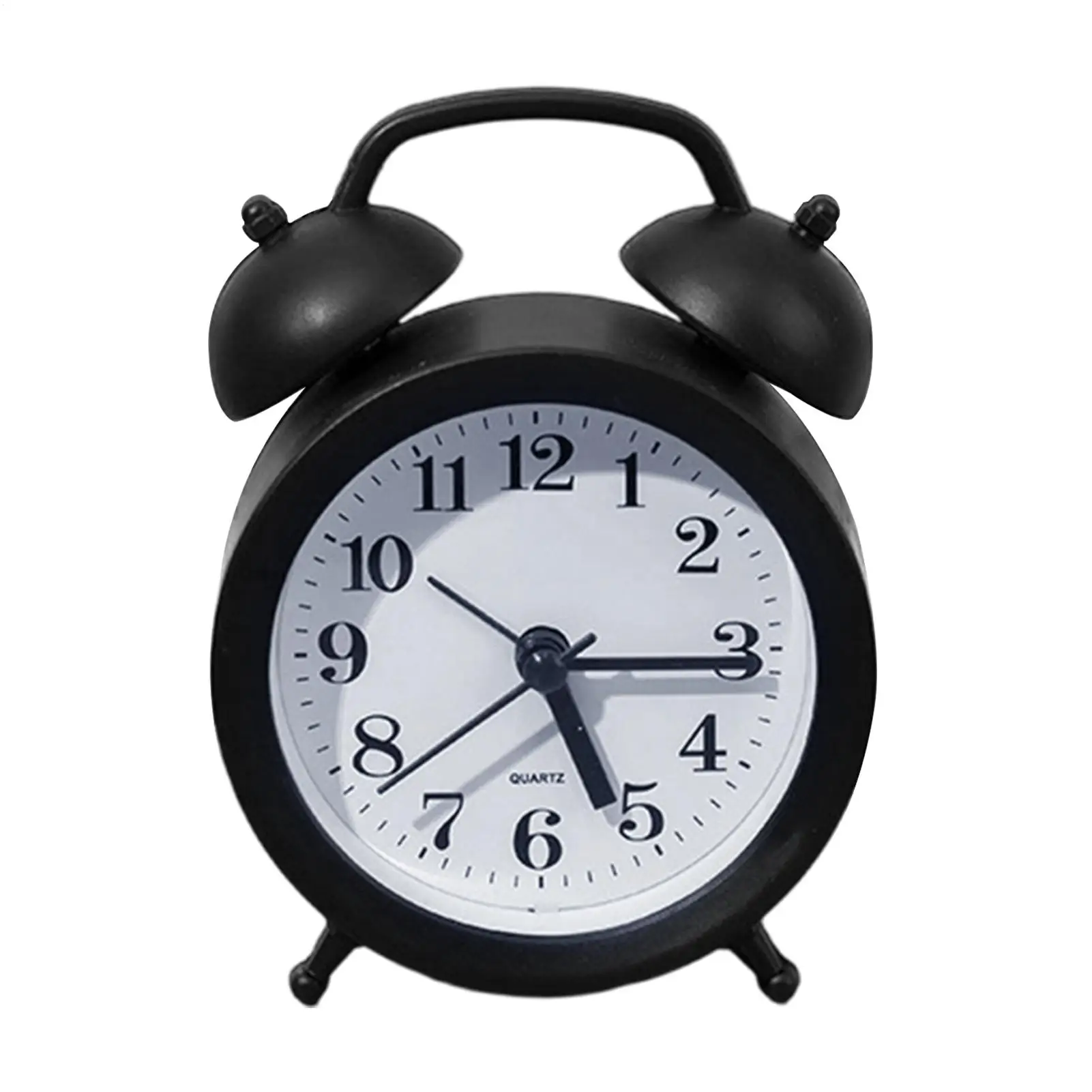 Reloj despertador manual portátil, silencioso, decoración de mesa retro, reloj despertador con alarma fuerte, reloj despertador pequeño para sala de estar, mesita de noche, lugar de trabajo