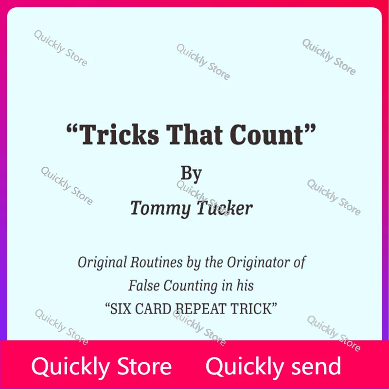 2025 2025 Tricks That Count by Tommy Tucker - Magic tricks (Instant Download)