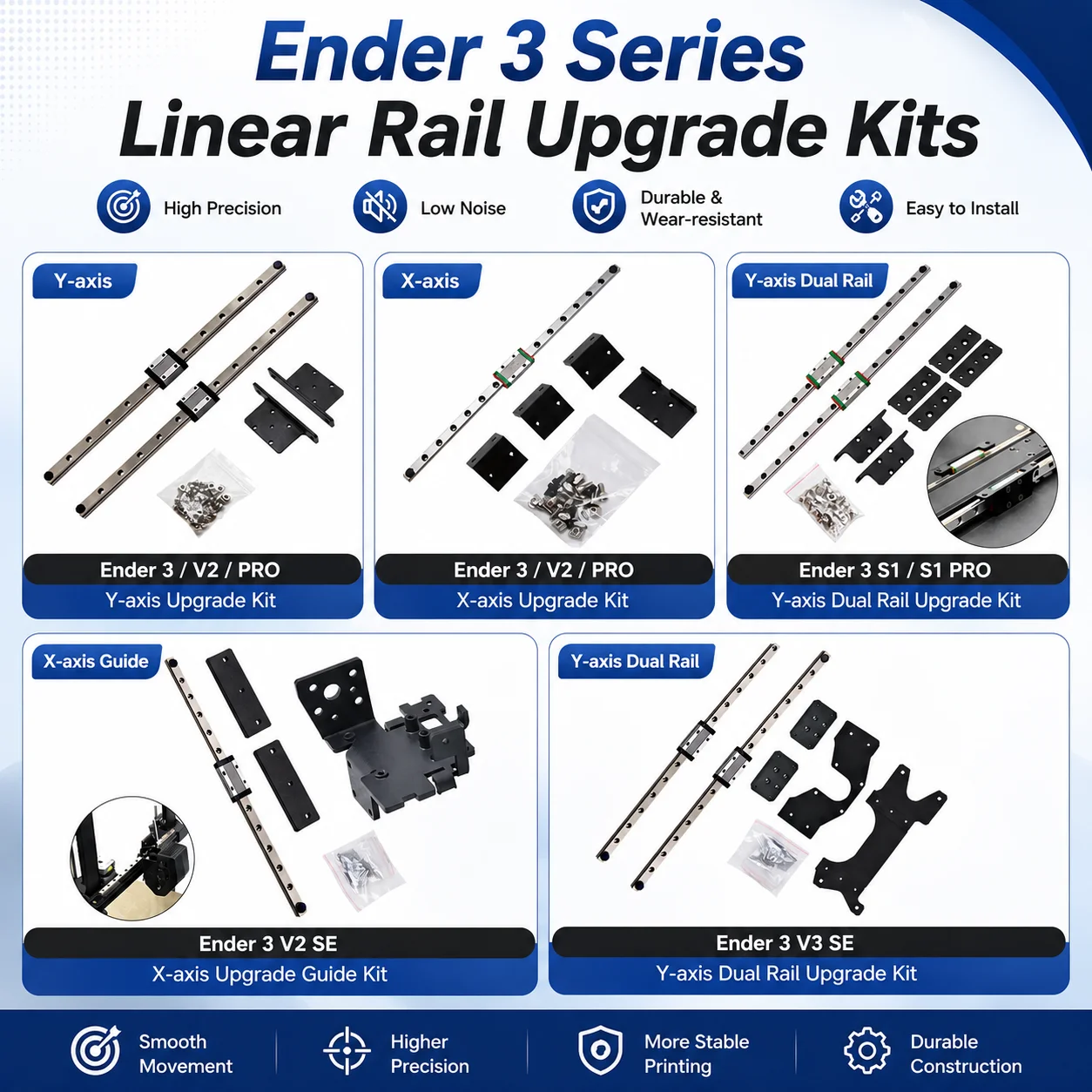 �y�Z�[�����zEnder 3/PRO/Ender 3V2/Ender 3V3 SE 3D�v�����^�[ �f���A��Y�����j�A���[���A�b�v�O���[�h�L�b�g X���A�b�v�O���[�h�L�b�g �u���P�b�g�t��