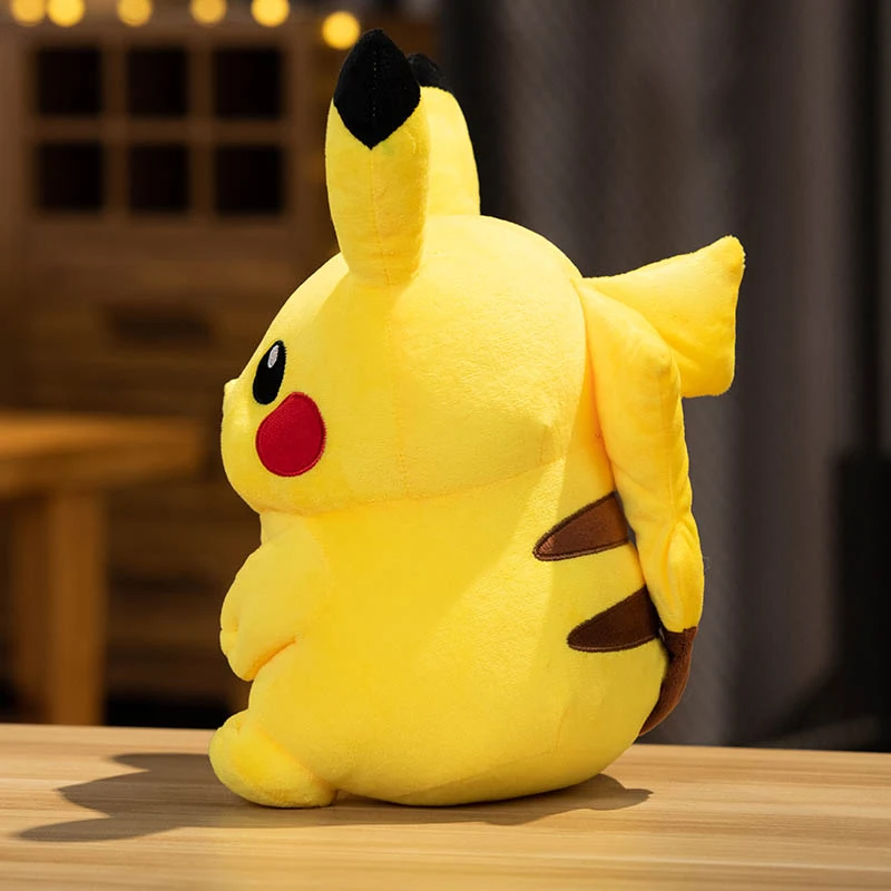 Oreiller en peluche jaune Pokemon Pikachu, 30cm, dessin animé Kawaii, jouets en peluche, cadeaux d'anniversaire créatifs pour décoration de chambre d'enfants