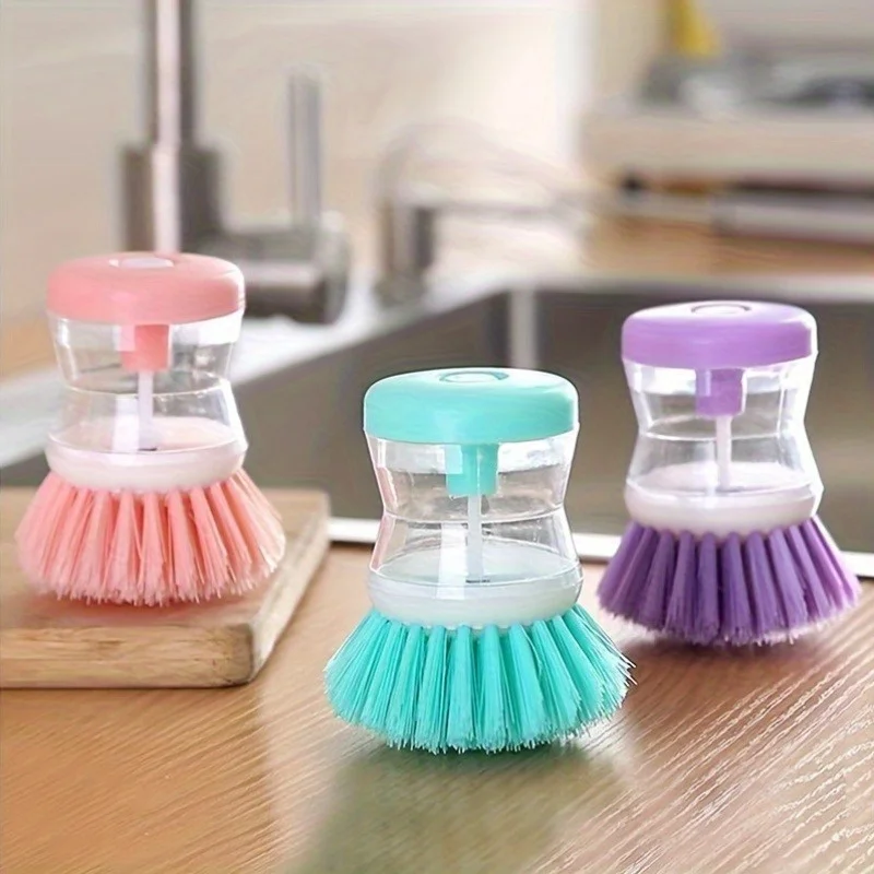 1pcs 1pcs Kitchen Wash Pot Dish Brush Astronaut Washing Utensils With Automatic Soap Liquid Dispenser Household Cleaning Accessories - Aliexpress Deal