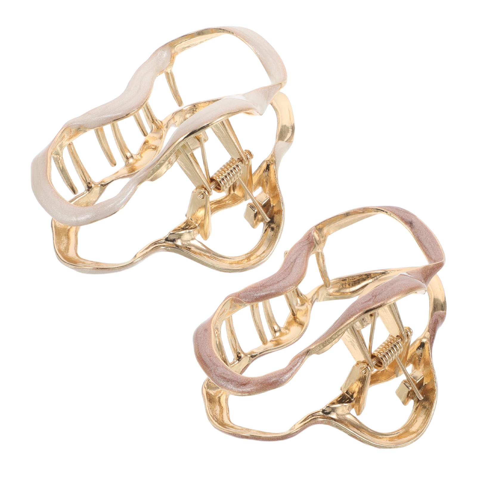 

2Pcs Cloud Shaped Claw Clips Durable Metal Plating Hair Accessories Cute Trendy Jaw Snap Clips for Thick Hair Hairstyles