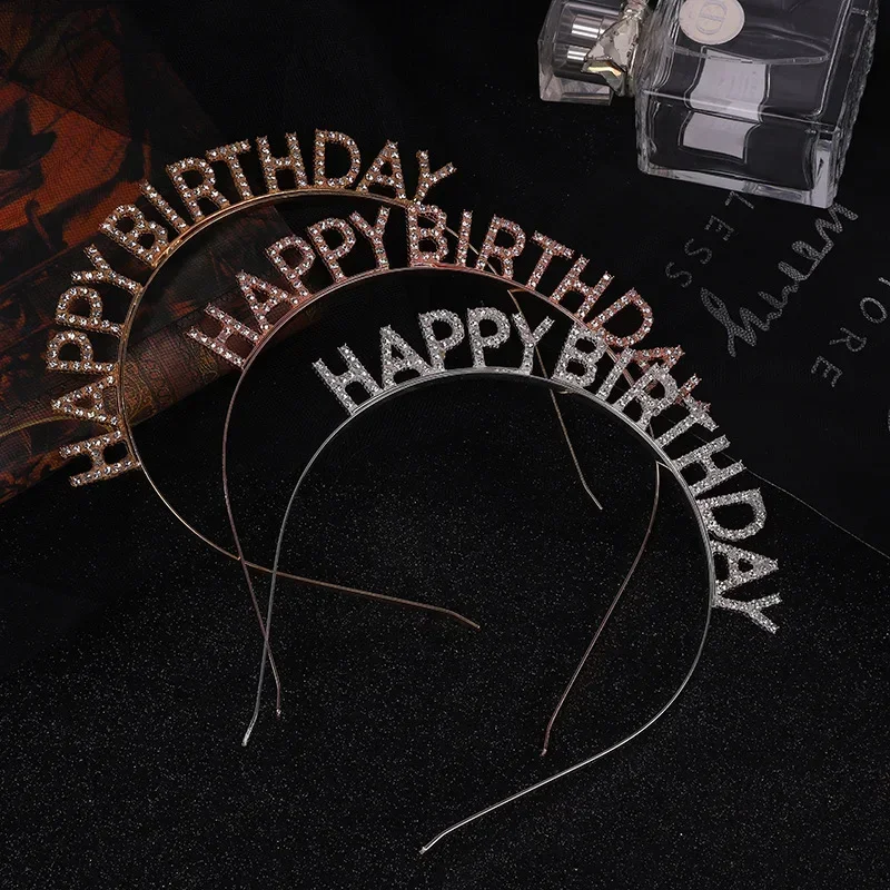 European and American Birthday Party Headwear Headband Female Letter HAPPY BIRTHDAY Hairpin