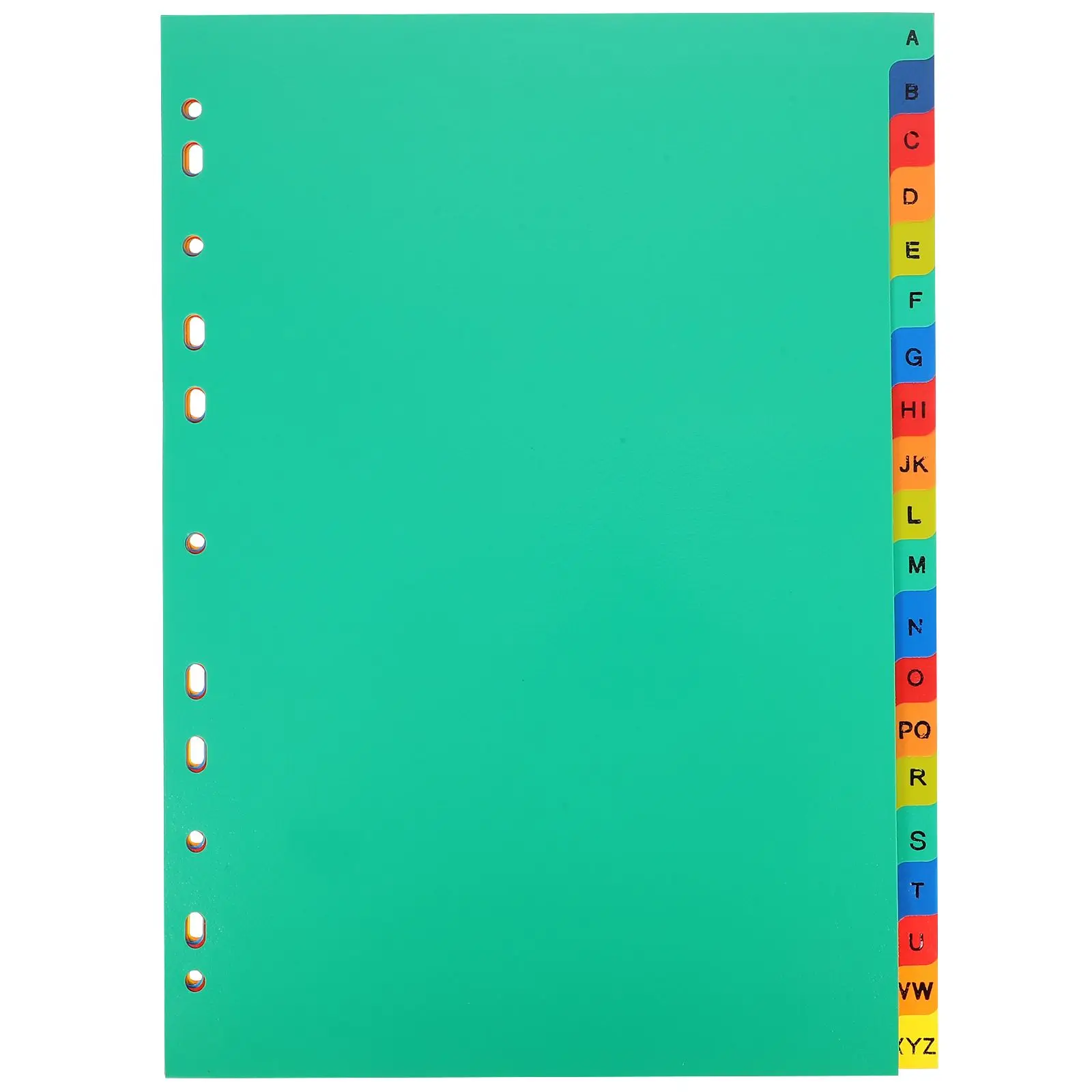 

21 Pcs A4 Colorful Index Dividers Writable Tabs Loose Leaf File Separators Plastic Office Supplies Notebook ganizers Folder