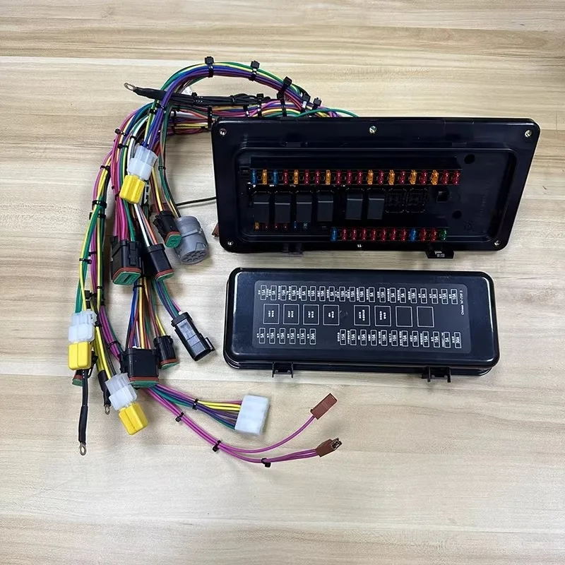 

1pcs 163-6740 1636740 High-quality fuse box wiring harness assembly compatible with 312C 320C E320C excavators