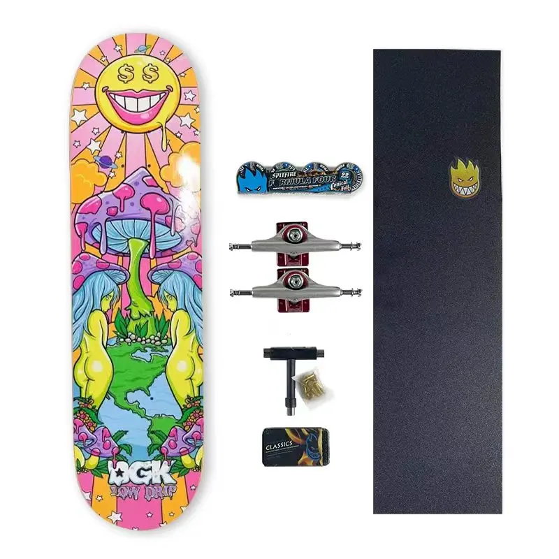 

Toymachine Skateboards Complete Set Canada Double Rocker Maple Deck Pro 7.75 8.0 8.25 8.3 8.5 Inch Size Skate More Color