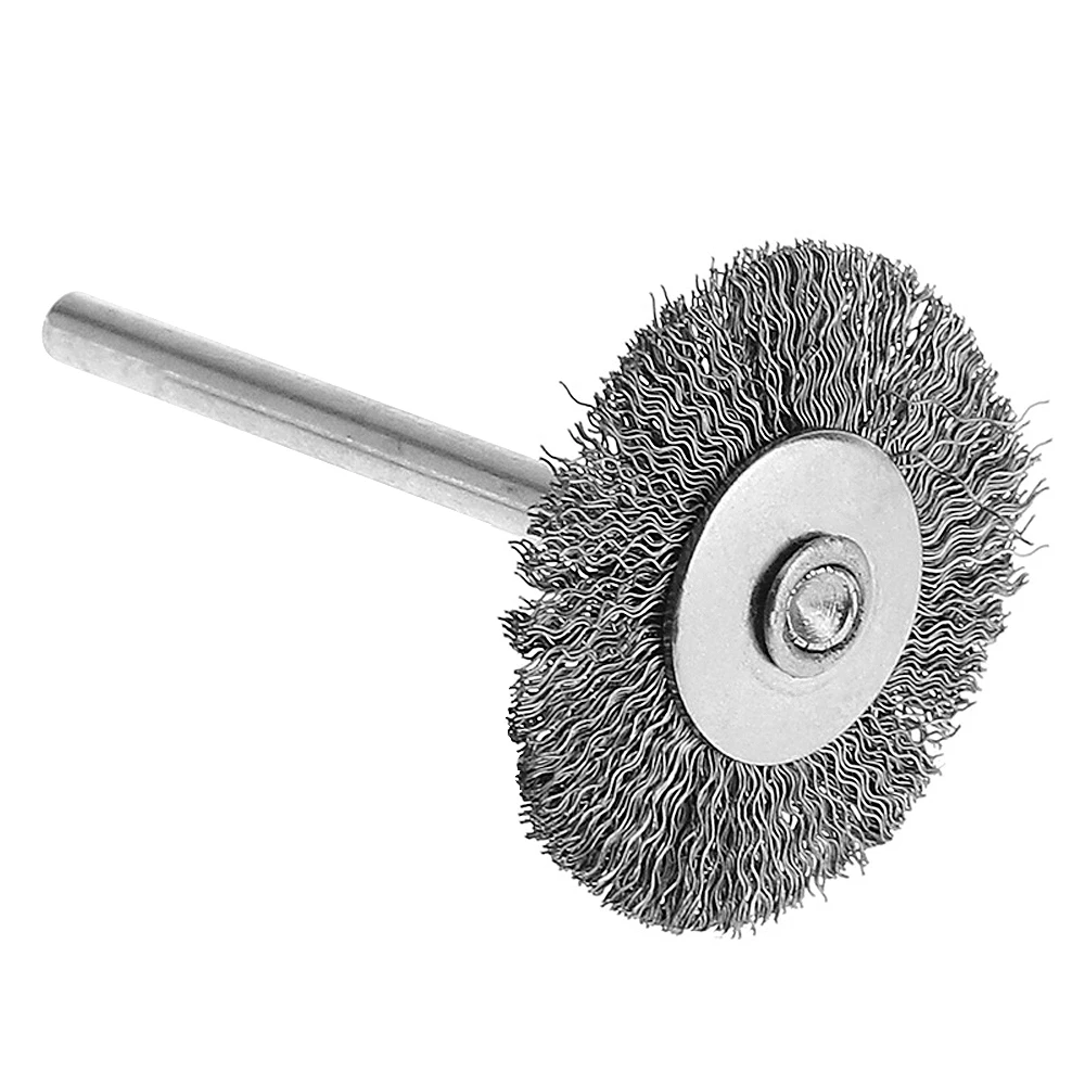 Flat End Wire Brushe Mini Wire Brush 25T Polishing Grinding Tool with Handle for Cleaning / Sanding / Polishing