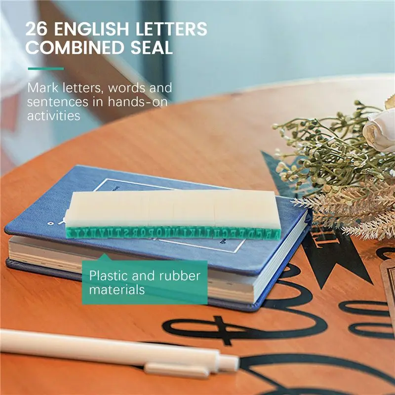 

Набор пластиковых штампов A56K с 26 съемными буквами английского алфавита