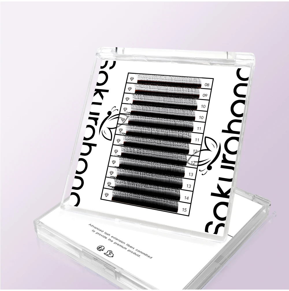 SAKURAHANA 2D YY Wimpern Doppelspitzen Vorgefertigte Volumenfächer Y-Form Künstliche Wimpern Leichte Wimpernverlängerungen Einzelspitzen 2D Y – Detail 9