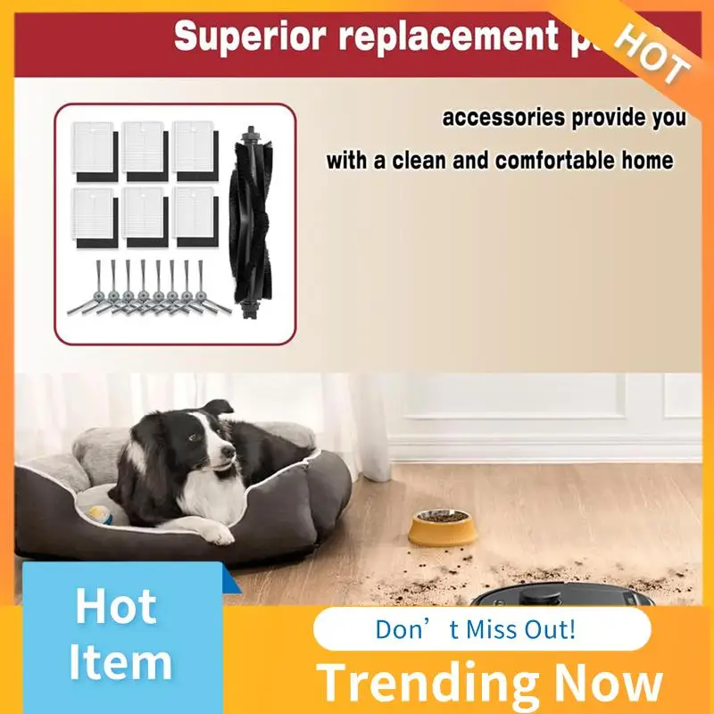

A69X-For Eufy L60/ L60 SES/ L50/ L50 SES Robot Vacuum Cleaner Main Side Brush Hepa Filter Replacement Parts