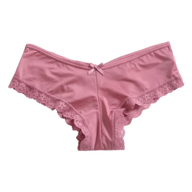 الأوروبي رومانسية الساتان الجوف خارج مثير الملابس الداخلية للنساء عبر حزام شبكة سراويل داخلية نسائية من الدانتيل القطن المنشعب الراحة ملخصات الملابس الداخلية