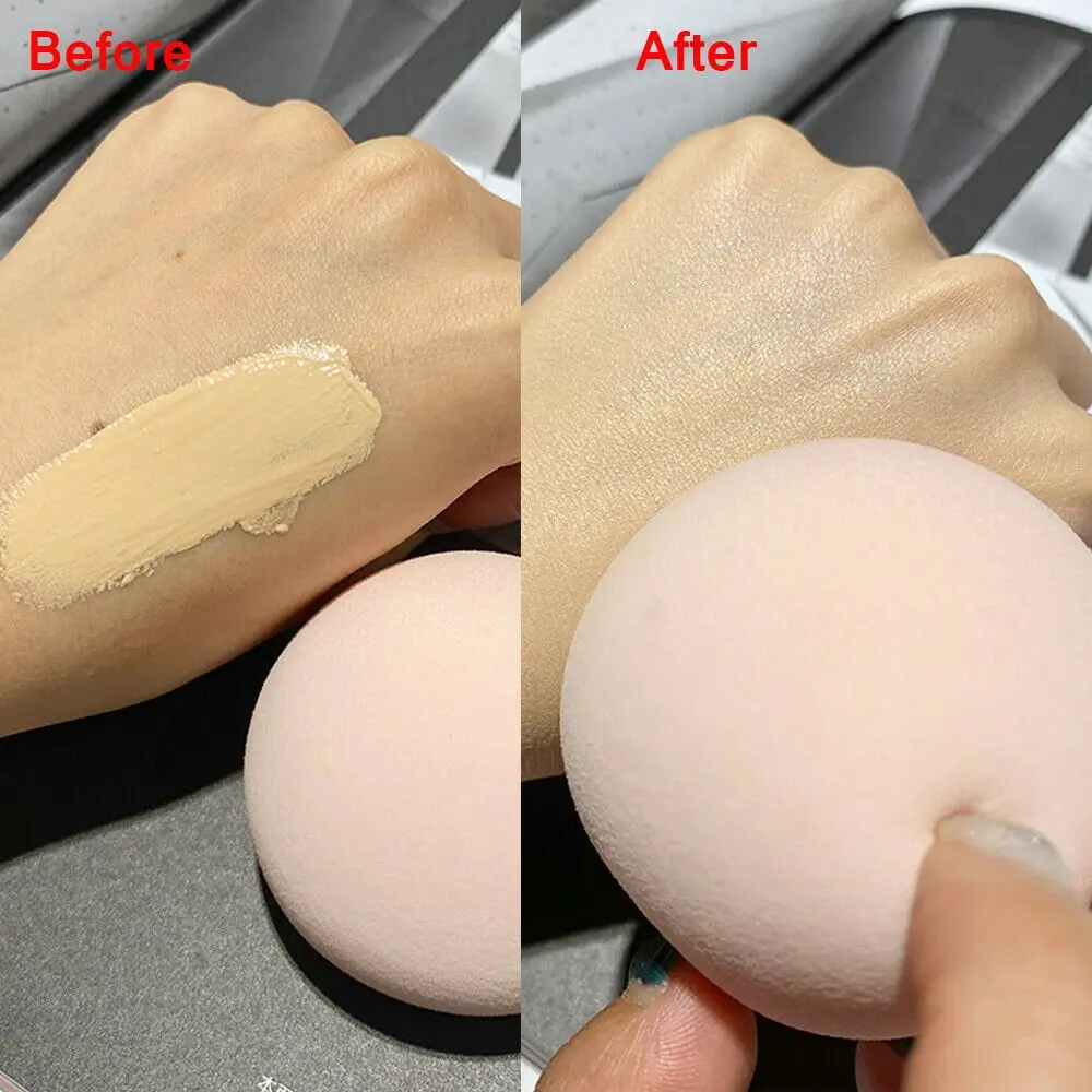 Esponja de maquillaje de alta elasticidad para BB CC Cream, esponja de maquillaje profesional en polvo seco y húmedo, esponja cosmética