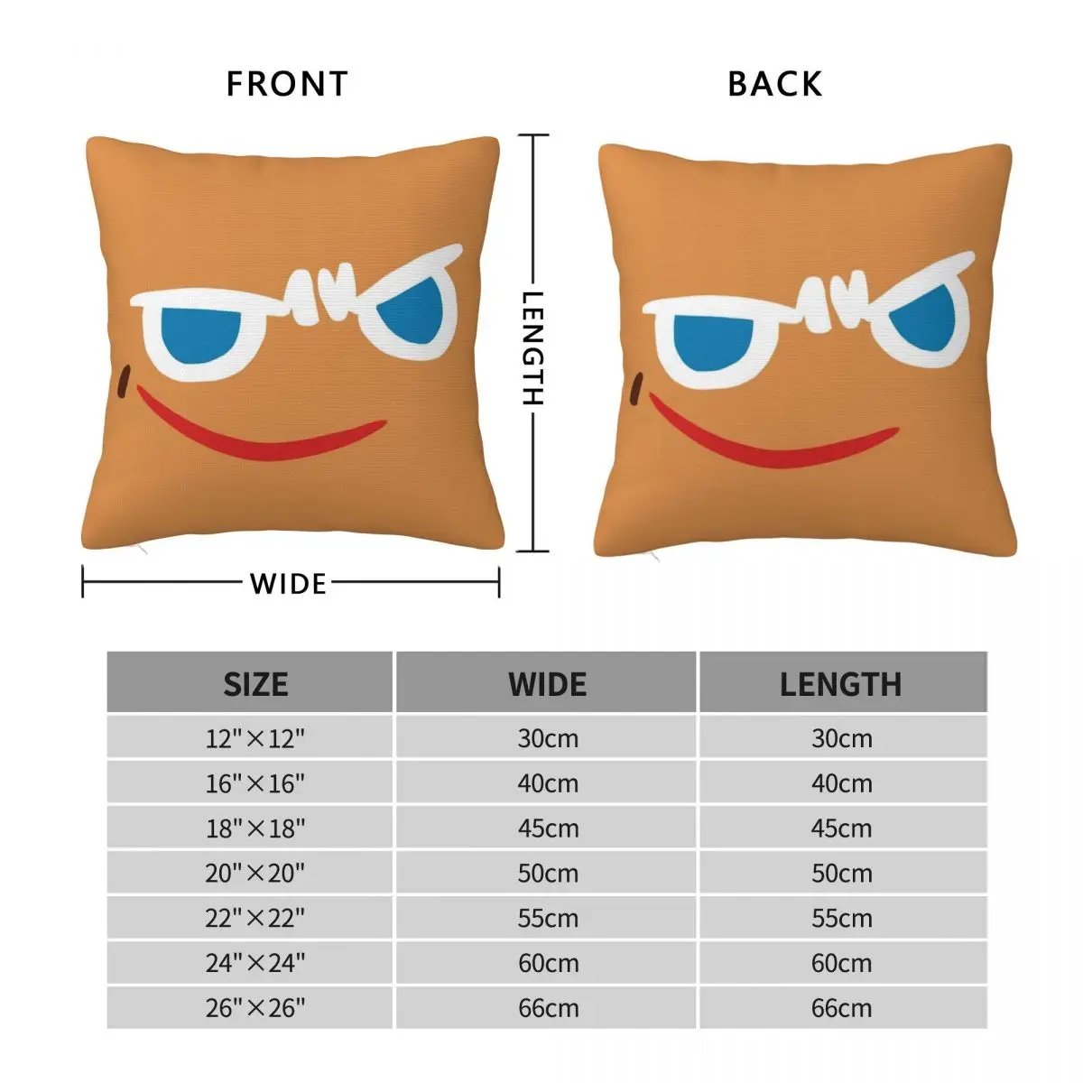 Gingerbrave Cursed Face Cookie Run Square Pillowcase Polyester Linen Velvet Creative Decor Pillow Case Sofa Seater Cushion Cover