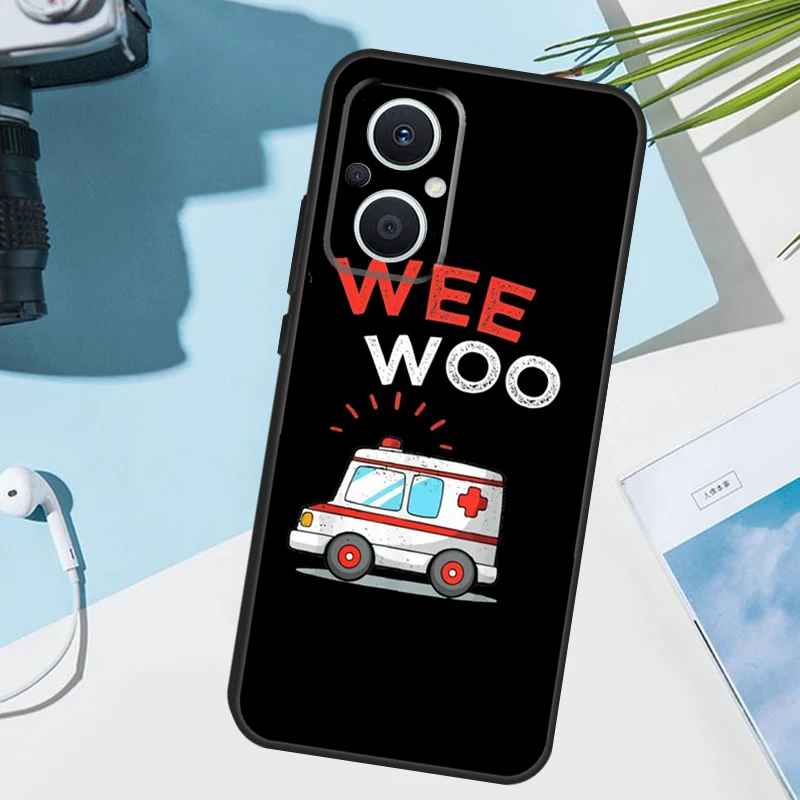 غطاء إسعاف EMS EMT للمسعف لهاتف OPPO Reno 14 F 12 11 10 13 Pro 11F 12F 13F 7 8 Lite OPPO Find X8 X6 X5 X9 Pro #3